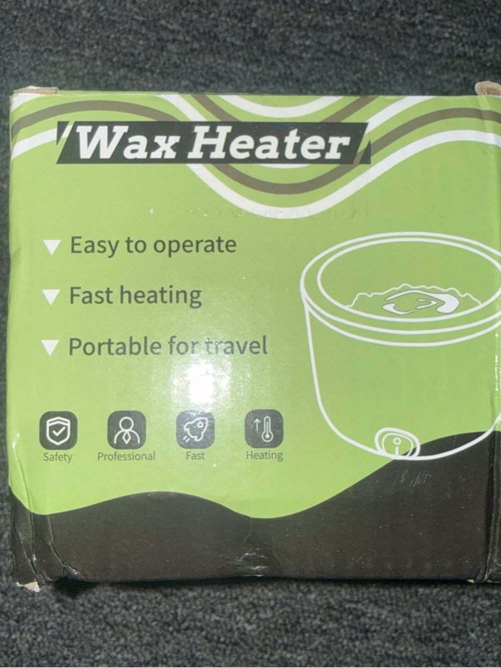 Wax Heater - Green Portable Wax Warmer